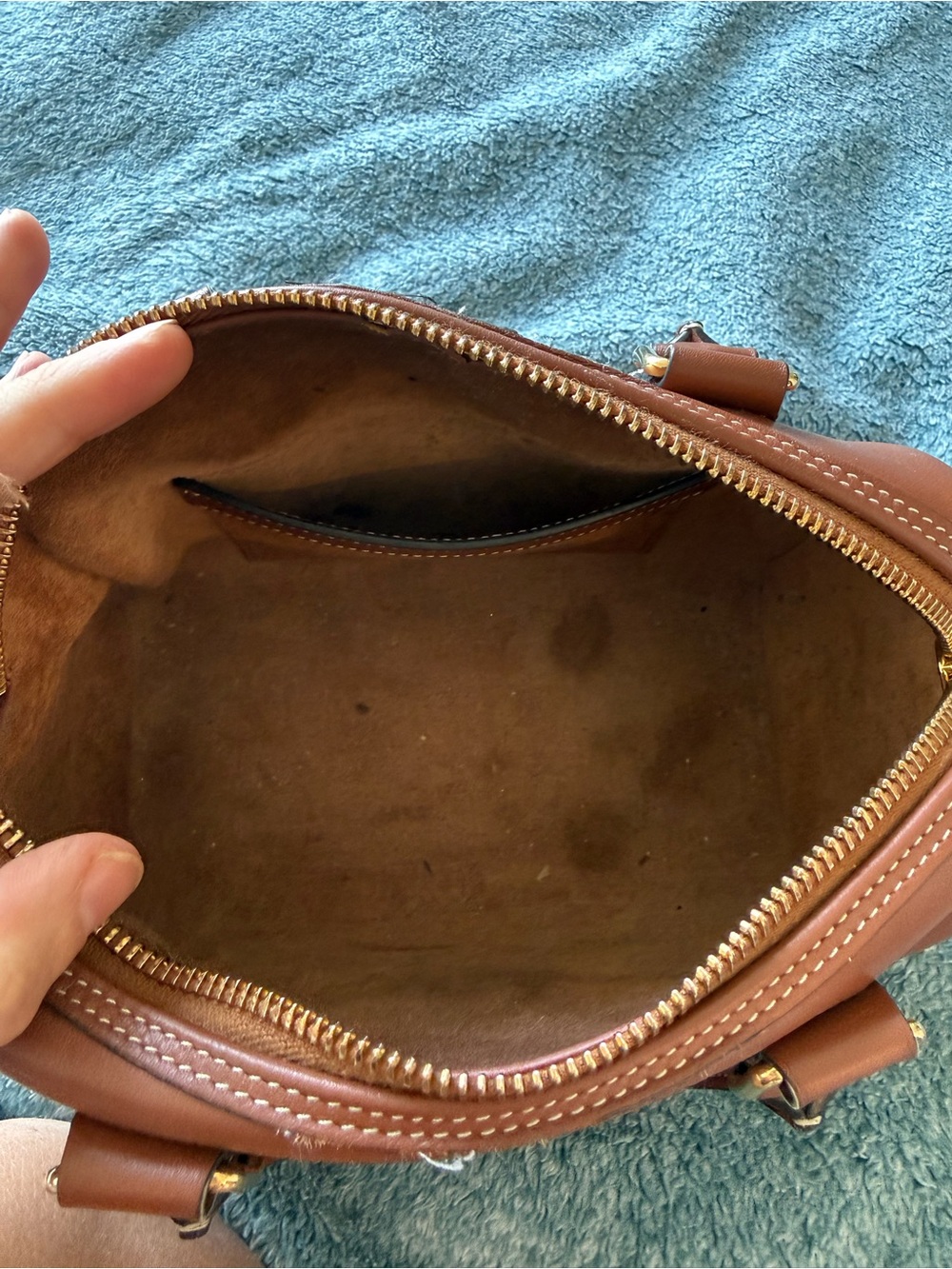 Celine Brown Calfskin Small Boston Triumphe Bag - Picture 13 of 16
